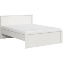 Bett 160x200 Kopfteil hoch Soren Weiß