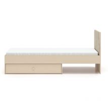 Petits-meubles - Bett 90x200 Inkl. Bettkasten Und Schublade Alycia Beige