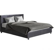 Doppelbett mit Bettkasten 'Carla' - 160 x 200 cm - Schwarz