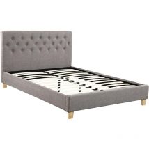 Einzelbett 'Emmy' - 160 x 200 cm - Taupe