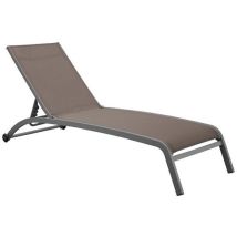 Bett Emp Alu Tex Taupe-café Flower Ref.bm726
