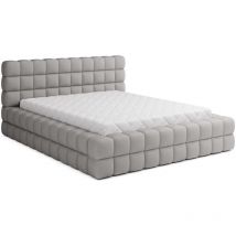 Bett mit Bettkasten 160x200cm Grau