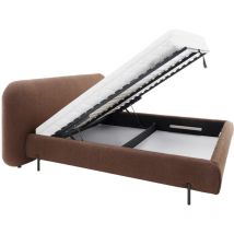 Bett mit Bettkasten 180x200cm Ziegel