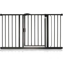 Bettacare - Auto Close Stair Gate, 132.6cm - 139.6cm, Matt Black, Pressure Fit Safety Gate, Baby Gate