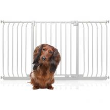 Bettacare - Elite Pressure Dog Gate, 143cm - 152cm, Matt White, Pressure Fit Pet Gate for Dog and Puppy