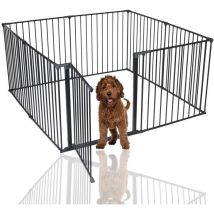 Bettacare - Pet Pen, 144cm x 144cm, Black, 70cm High, Dog Pen for Pets and Puppies, Dog Playpen suitable for Indoor and Outdoor use