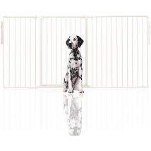 Bettacare - Premium Extra Tall Multi Panel Flexible Dog Barrier, up to 200cm Wide, White, 105cm Tall