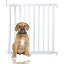 Bettacare - Simply Secure Wooden Screw Fit Gate, 72cm - 79cm, White, Wooden Dog Gate Gate, Screw Fit Pet Stair Gate, Puppy Gate