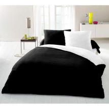 Lovely Home Bettwäsche-set Bicolor Schwarz Und Weiß 220x240 Cm