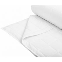 Bettdecke Weiß Polyester/Baumwolle 135 x 200 cm Doppeldecke Monochromatisch Warm Ganzjährig Schlafzimmer