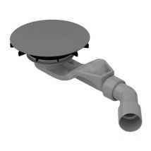 Bette - Air - Garniture de vidage pour receveurs de douche, sortie horizontale, Anti-Slip Pro, graphite B524-404AY