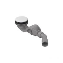 Bette - Accessoires - Garniture de vidage pour receveurs de douche, sortie horizontale, snow B598-440