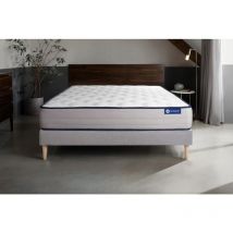 Actiflex form matratze 180x190cm + Bettgestell mit lattenrost - Dicke : 22cm - Taschenfederkern und Memory-Schaum - H4