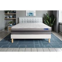 Actiflex relax matratze 160x200cm + Bettgestell mit lattenrost , Härtegrad 3 , Taschenfederkern und Memory-Schaum , Höhe : 24 cm