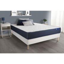 Actiflex sleep matratze 180x200cm + Bettgestell mit lattenrost , Härtegrad 2 , Taschenfederkern und Memory-Schaum , Höhe : 22 cm