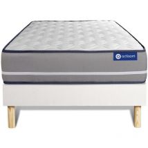 Actilatex Pur Matratze 90x200cm + Bettgestell Mit Lattenrost , Härtegrad 4 , Latex Und Memory-schaum , Höhe : 20 Cm