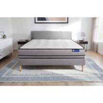 Actimemo night matratze 120x190cm + Bettgestell mit lattenrost - Dicke : 20cm - Memory-schaum - H5