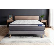 Actimemo plus matratze 140x190cm + Bettgestell mit lattenrost - Dicke : 26cm - Memory-schaum - H5