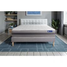 Actimemo relax matratze 130x200cm + Bettgestell mit lattenrost - Dicke : 24cm - Memory-schaum - H3