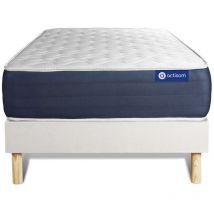 Actimemo sleep matratze 90x200cm + Bettgestell mit lattenrost , Härtegrad 2 , Memory-Schaum , Höhe : 22 cm