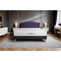 Royal Palace Bedding - Matratze Nottingham 180 x 210 cm + Bettgestell mit lattenrost , Härtegrad 4 , Memory-Schaum , Höhe : 20 cm
