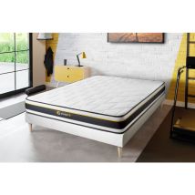 Soft Matratze 120 x 220cm + Bettgestell mit lattenrost , Härtegrad 5 , HD-Schaum mit Mikroluftzellen , Höhe : 19 cm