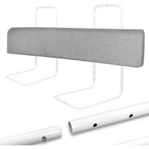 Naizy - Bettgitter Rausfallschutz Bett 180cm Bettschutzgitter Kinderbett, 40-60cm 5 Löcher Höhenverstellbar Bettumrandung Flexible Bettkantenschutz