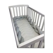 Viking Choice - Bettumrandung Grau - 280 Cm Lang - Geflochten - Bettgestell Für Kinderbett