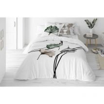 Prestige - Bettwäsche aus Baumwollsatin, polnische Blumen 17, 160 x 200 + 2 x 70 x 80 matex