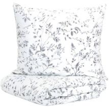 Bettwäsche B2 Bilberry Branch Essentials Mikrofaser weiß mit Blumenmuster 160x200 cm 894348