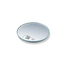 Beurer - KS28 Balanza de Cocina, Vidrio, Plata