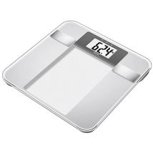 Beurer Diagnosewaage BG 13 – Körperanalysewaage – 150 kg Tragkraft – Silber-Glas – 10 Benutzer-Speicherplätze – 30 cm x 30 cm x 1,8 cm