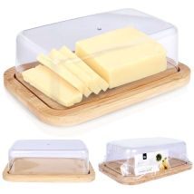 Excellent - Beurrier En Bambou Avec Couvercle 19 X 12 Cm Beurrier - Eh Houseware
