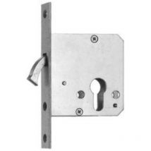 Schiebetürschloss 55mm bb m.Bl.u.Zirkelriegel