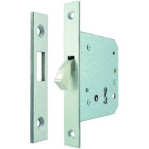 Schiebetürschloss 55mm pz m.Bl.u.Zirkelriegel