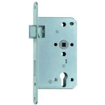 Feuerschutztürschloss 1007PR 24/65/72/9 mm DIN rechts Stahl verzinkt verzinkt Stahl