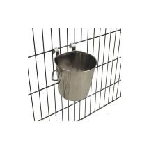 Electropolis - Bevitore Per Cagnolini, In Acciaio Inox, Speciale Per Appendere In Gabbia, Capacità 1.900 Ml.