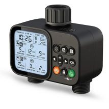 Bewässerung Timer 2 Wege – Doppel Ausgang Wasser Timer, Automatische Garten Bewässerung Zeitschaltuhr