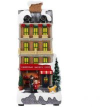 Bewegliche Weihnachtsszene Spielzeugladen