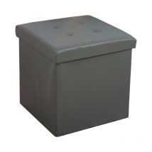 Hobag - Beweglicher Pouf Abnehmbarer Sitzhocker Für Den Zugang Zu Stauraum. - Grau