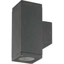 Wandleuchte Cub Ip54 Gu10 2x4.50w Auf Und Ab Anthrazit