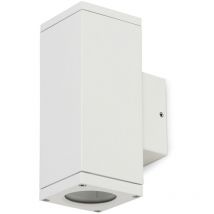 Wandleuchte Cub Ip54 Gu10 2x4.50w Auf Und Ab Weiß