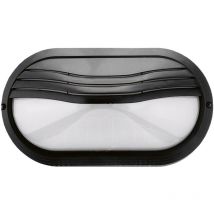 Wandleuchte Plaff Oval Hood Ip65 E27 42w Schwarz