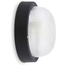 Wandleuchte Far Round Ip44 E27 12w Schwarz