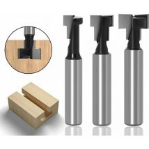 T-Nut-Fräser, Fräserklinge mit Schaft, Holzbearbeitungsfräser, T-Nut-Fräser, T-Nut-Fräser, T-Nut-Holzbearbeitungswerkzeug (8 mm)