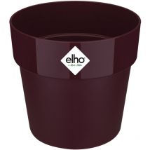 Bac à fleurs rond jardinière Menthe Mûre Violet Pêche en plastique pour extérieur jardin terrasse pot de fleurs couleurs Mûre/ 2.9 Litres - Elho