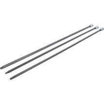 Bgs Technic - Juego de puntas de vaso longitud 800 mm entrada 12,5 mm (1/2') dentado múltiple interior (para xzn) para vag 3 piezas