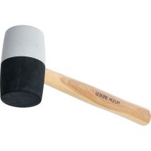 Mazo de goma mango de nogal cabeza blanca-negra Ø 63 mm 840 g