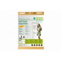 Bi-Office Eath-It Recycled Flipchat Pad Self Stick A1 30 Sheets