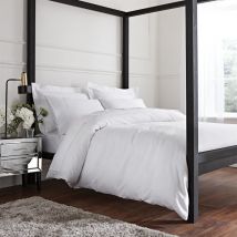 Bianca Luxury 800TC Cotton Sateen White Duvet Cover Set Super King Bedding Set